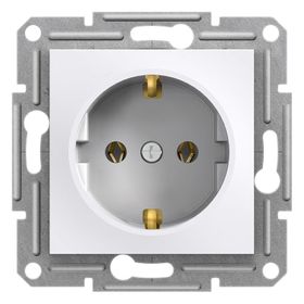 Schneider Electric EPH2970121 Beyaz Asfora Topraklı Priz