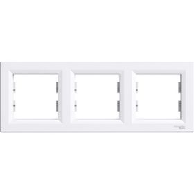 Schneider Electric EPH5800321 Asfora Beyaz 3lü Yatay Çerçeve