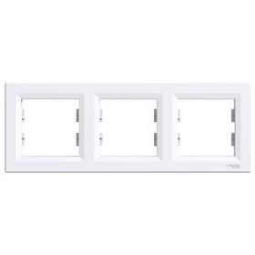 Schneider Electric EPH5800321 Asfora Beyaz 3lü Yatay Çerçeve
