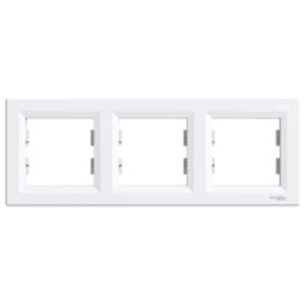 Schneider Electric EPH5800321 Asfora Beyaz 3lü Yatay Çerçeve