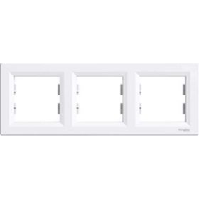 Schneider Electric EPH5800321 Asfora Beyaz 3lü Yatay Çerçeve
