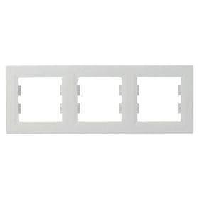Schneider Electric EPH5800321 Asfora Beyaz 3lü Yatay Çerçeve