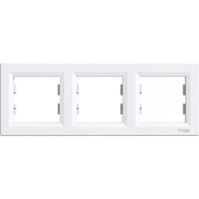 Schneider Electric EPH5800321 Asfora Beyaz 3lü Yatay Çerçeve