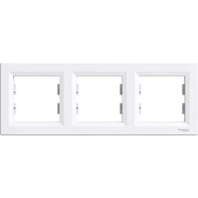 Schneider Electric EPH5800321 Asfora Beyaz 3lü Yatay Çerçeve