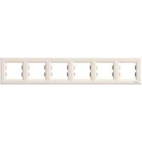Schneider Electric EPH5800623 Asfora Krem Altılı Çerçeve