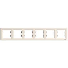 Schneider Electric EPH5800623 Asfora Krem Altılı Çerçeve