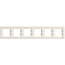 Schneider Electric EPH5800623 Asfora Krem Altılı Çerçeve
