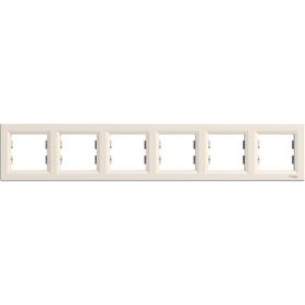 Schneider Electric EPH5800623 Asfora Krem Altılı Çerçeve