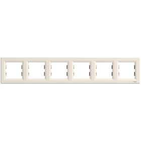 Schneider Electric EPH5800623 Asfora Krem Altılı Çerçeve