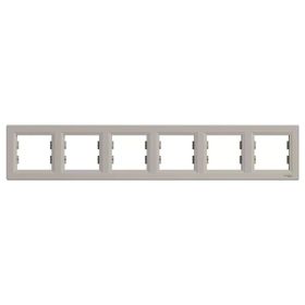 Schneider Electric EPH5800669 Asfora Bronz Altılı Çerçeve