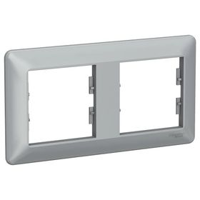Schneider Electric EPH5805261 Asfora EM Plus Alüminyum İkili Çerçeve