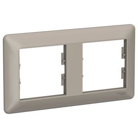 Schneider Electric EPH5805269 Asfora EM Plus Bronz İkili Çerçeve