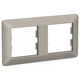 Schneider Electric EPH5805269 Asfora EM Plus Bronz İkili Çerçeve