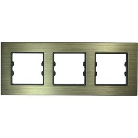 Schneider Electric EPH5805369 Asfora EM Plus Bronz Üçlü Çerçeve