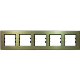 Schneider Electric EPH5805569 Asfora EM Plus Bronz Beşli Çerçeve