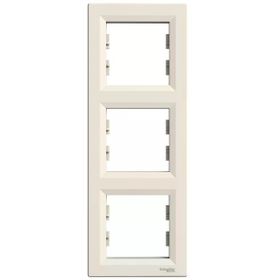 Schneider Electric EPH5810323 3606480527371 Asfora Krem Üçlü Dikey Çerçeve