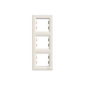 Schneider Electric EPH5810323 3606480527371 Asfora Krem Üçlü Dikey Çerçeve