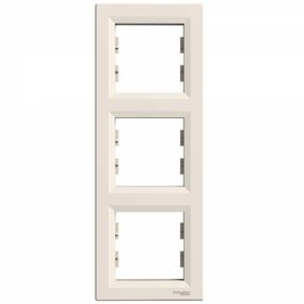 Schneider Electric EPH5810323 3606480527371 Asfora Krem Üçlü Dikey Çerçeve