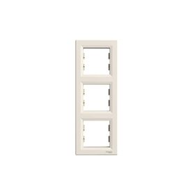Schneider Electric EPH5810323 3606480527371 Asfora Krem Üçlü Dikey Çerçeve
