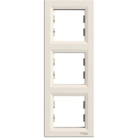 Schneider Electric EPH5810323 3606480527371 Asfora Krem Üçlü Dikey Çerçeve