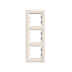 Schneider Electric EPH5810323 3606480527371 Asfora Krem Üçlü Dikey Çerçeve
