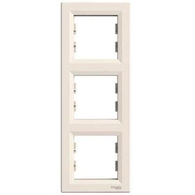 Schneider Electric EPH5810323 3606480527371 Asfora Krem Üçlü Dikey Çerçeve