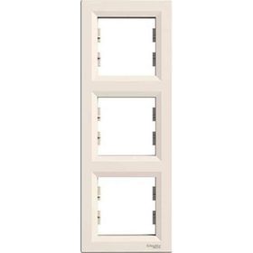 Schneider Electric EPH5810323 3606480527371 Asfora Krem Üçlü Dikey Çerçeve