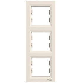 Schneider Electric EPH5810323 3606480527371 Asfora Krem Üçlü Dikey Çerçeve