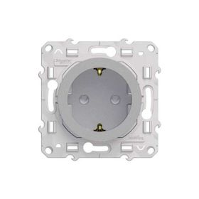 Schneider Electric Odace Alüminyum Topraklı Priz