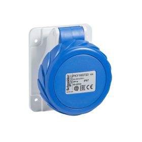 Schneider Electric PKY32G723 32A Monofaze 2P IP67 Hızlı Bağlantı Düz Makina Prizi