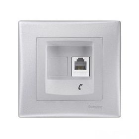 Schneider Electric Sedna Alüminyum RJ11 Telefon Priz