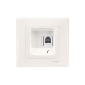 Schneider Electric Sedna Krem RJ11 Telefon Priz