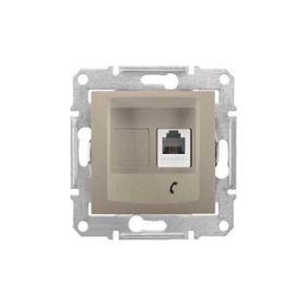 Schneider Electric Sedna Titanyum RJ11 Telefon Priz