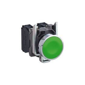 Schneider Electric XB4BA31 Yeşil Sıva Altı Ø22 Yaylı Dönüş 1Na İşaretsiz Buton
