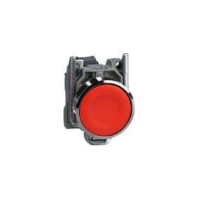 Schneider Electric XB4BA42 Kırmızı Sıva Altı Ø22 Yaylı Dönüş 1Nk İşaretsiz Buton