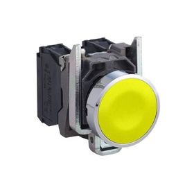 Schneider Electric XB4BA51 Sarı Sıva Altı Ø22 Yaylı Dönüş 1Na İşaretsiz Buton