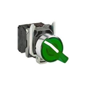 Schneider Electric XB4BK123B5 -Yeşil Işıklı Mandal Ø22 2 Konumlu Sabit 1Na+1Nk 24V Buton