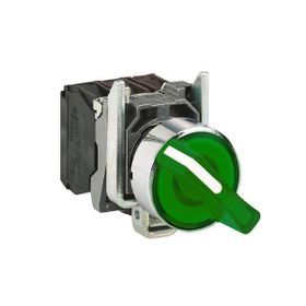 Schneider Electric XB4BK123B5 -Yeşil Işıklı Mandal Ø22 2 Konumlu Sabit 1Na+1Nk 24V Buton