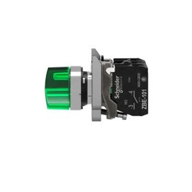 Schneider Electric XB4BK123M5 - Yeşil Işıklı Mandal Ø22 2 Konumlu Sabit 1Na+1Nk 230V Buton