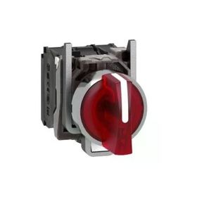 Schneider Electric XB4BK134B5 - Kırmızı Işıklı Mandal Ø22 3 Konumlu Sabit 1Na+1Nk 24V Buton