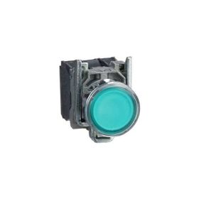 Schneider Electric XB4BW33B5 Yeşil Sıva Altı Işıklı Ø22 Yaylı Dönüş 1Na+1Nk 24V Buton