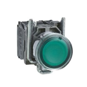 Schneider Electric XB4BW33M5 Schneider Yeşil Sıva Altı Işıklı Ø22 Yaylı Dönüş 1Na+1Nk 220...240V Buton