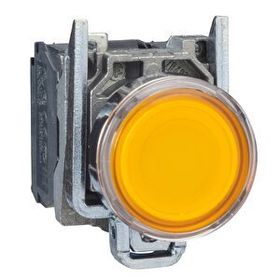 Schneider Electric XB4BW35B5 Turuncu Sıva Altı Işıklı Ø22 Yaylı Dönüş 1Na+1Nk 24V Buton