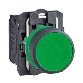 Schneider Electric XB5AA31 Yeşil Sıva Altı Ø22 Yaylı Dönüş 1Na İşaretsiz Buton