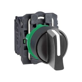 Schneider Electric XB5AD33 Siyah Mandal Ø22 3 Konumlu Sabit 2Na Buton