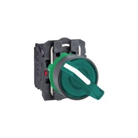 Schneider Electric XB5AK123B5 Yeşil Işıklı Mandal Ø22 2 Konumlu Sabit 1Na+1Nk 24V Buton