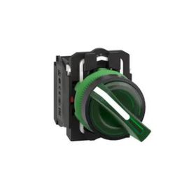 Schneider Electric XB5AK123M5 Yeşil Işıklı Mandal Ø22 2 Konumlu Sabit 1Na+1Nk 230V Buton