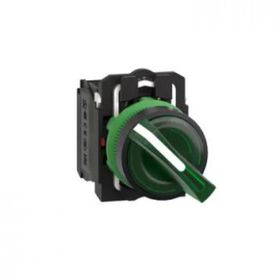 Schneider Electric XB5AK123M5 Yeşil Işıklı Mandal Ø22 2 Konumlu Sabit 1Na+1Nk 230V Buton