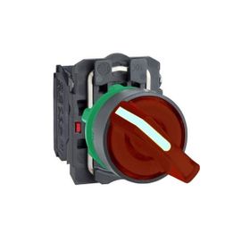 Schneider Electric XB5AK124M5 Kırmızı Işıklı Mandal Ø22 2 Konumlu Sabit 1Na+1Nk 230V Buton