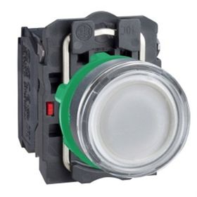 Schneider Electric XB5AW31B5 - Beyaz Işıklı Ø22 Yaylı Dönüş 1Na+1Nk 24V Buton